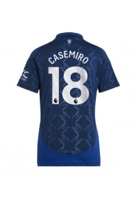 Fotbalové Dres Manchester United Casemiro #18 Dámské Venkovní Oblečení 2024-25 Krátký Rukáv